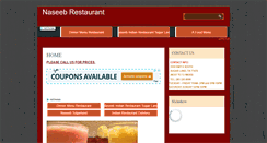 Desktop Screenshot of naseebindianrestaurant.com